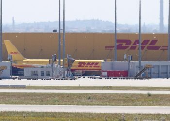 DHL-Maschinen am Flughafen Leipzig/Halle