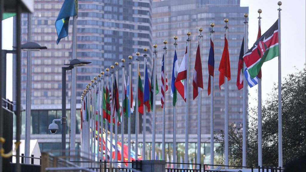 Fahnen von der den Vereinten Nationen (Archiv)