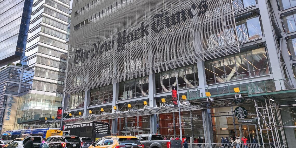 Trump kündigt Milliardenklage gegen "New York Times" an 1 Hauptsitz der New York Times (Archiv)