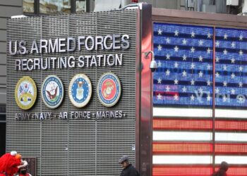 Rekrutierungsstation der US-Streikräfte (Archiv)