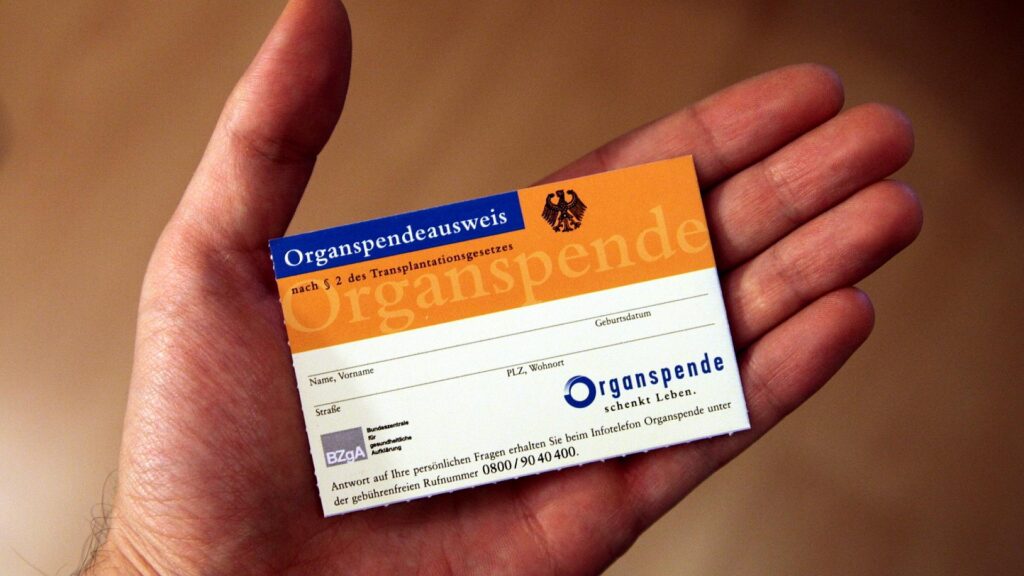 Organspendeausweis (Archiv)