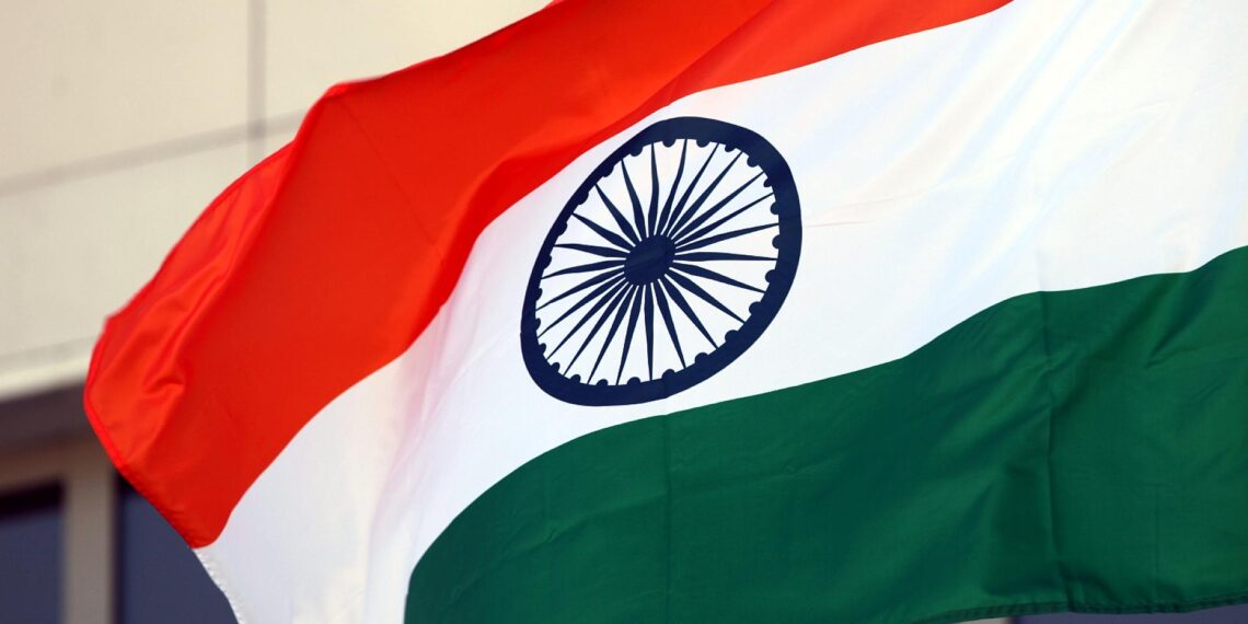 Fahne von Indien (Archiv)