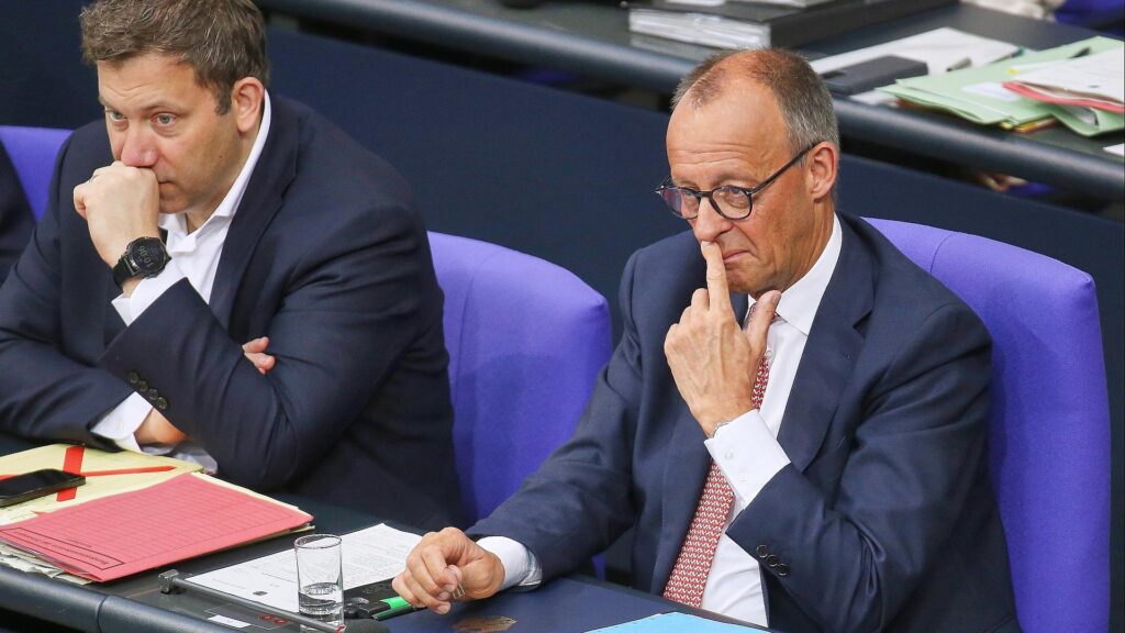 Lars Klingbeil und Friedrich Merz (Archiv)