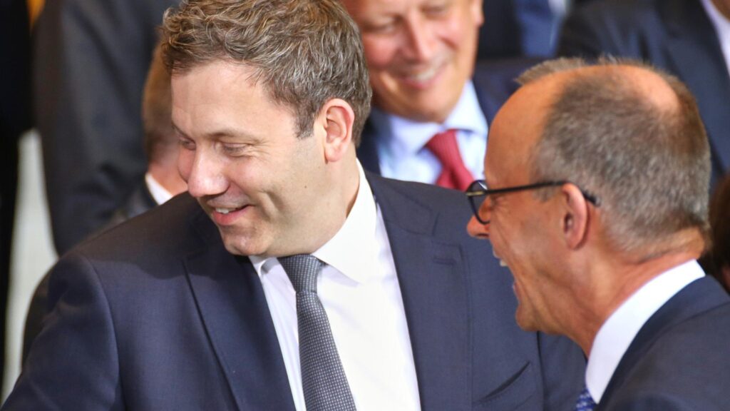 Lars Klingbeil und Friedrich Merz (Archiv)