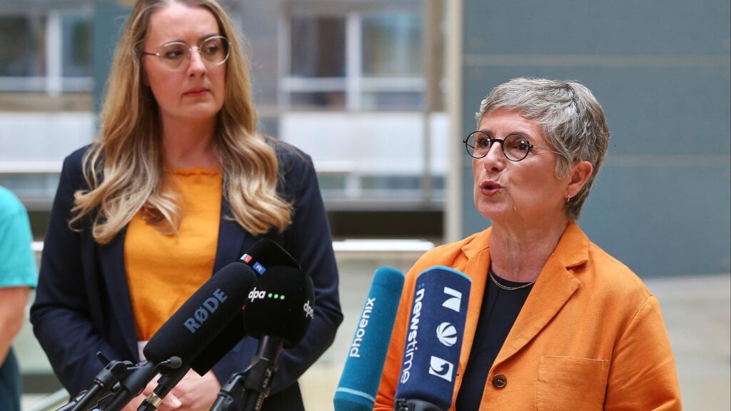 Katharina Dröge und Britta Haßelmann am 02.09.2025