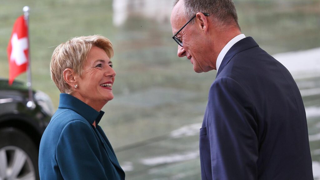 Karin Keller-Sutter und Friedrich Merz am 02.09.2025