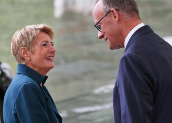 Karin Keller-Sutter und Friedrich Merz am 02.09.2025