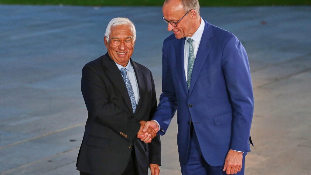 António Costa und Friedrich Merz am 10.09.2025