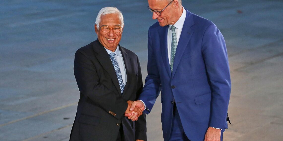 António Costa und Friedrich Merz am 10.09.2025