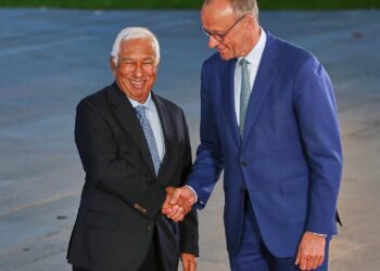 António Costa und Friedrich Merz am 10.09.2025