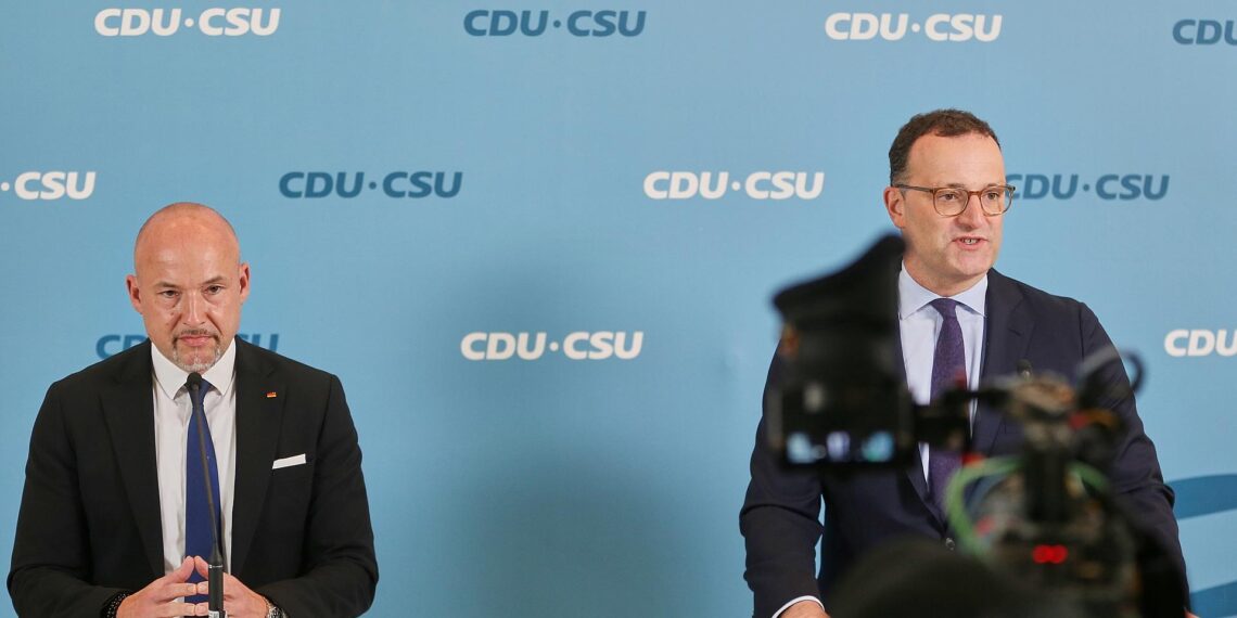Alexander Hoffmann und Jens Spahn am 15.09.2025