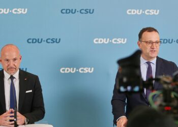 Alexander Hoffmann und Jens Spahn am 15.09.2025