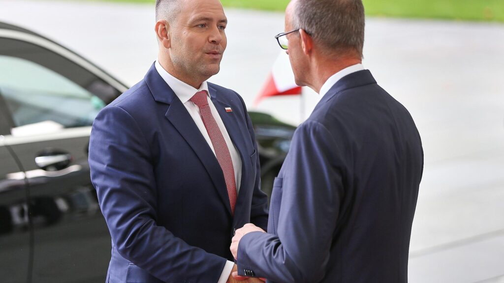 Karol Nawrocki und Friedrich Merz am 16.09.2025