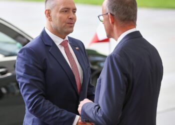 Karol Nawrocki und Friedrich Merz am 16.09.2025
