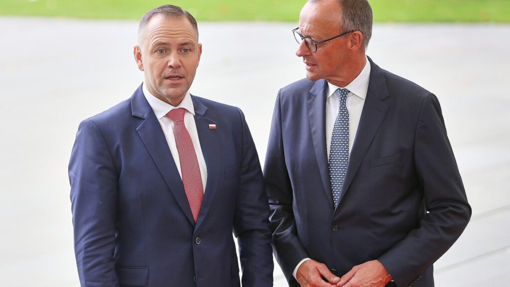 Karol Nawrocki und Friedrich Merz am 16.09.2025