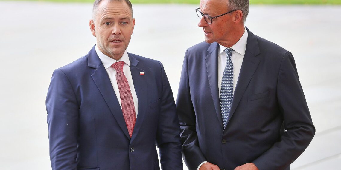 Karol Nawrocki und Friedrich Merz am 16.09.2025