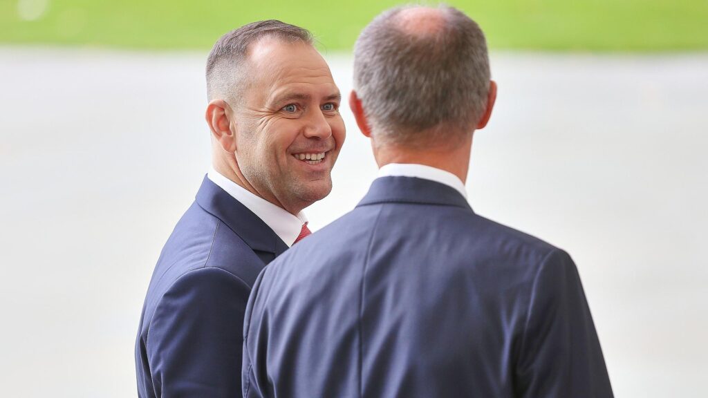 Karol Nawrocki und Friedrich Merz am 16.09.2025