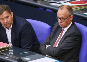 Lars Klingbeil und Friedrich Merz am 17.09.2025