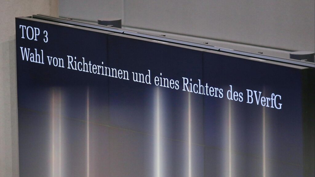 Richterwahl im Bundestag am 25.09.2025