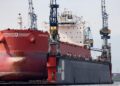 Schiff in einer Werft (Archiv)