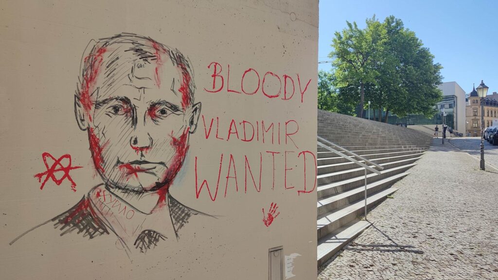 Anti-Putin-Graffiti (Archiv)