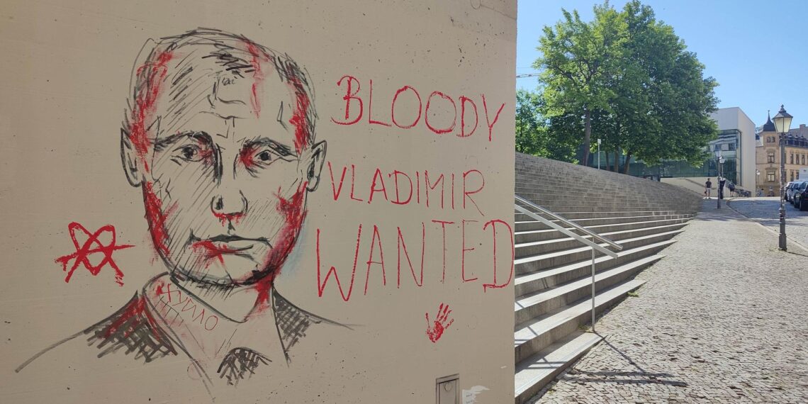 Anti-Putin-Graffiti (Archiv)