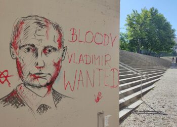 Anti-Putin-Graffiti (Archiv)