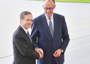 Jitzchak Herzog und Friedrich Merz (Archiv)