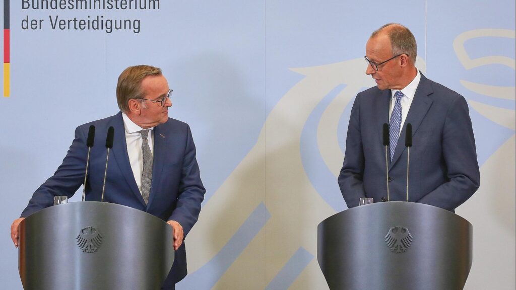 Boris Pistorius und Friedrich Merz (Archiv)