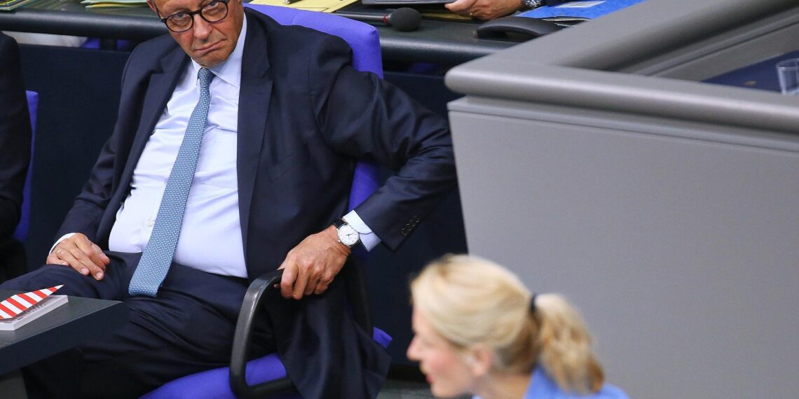 Schwerdtner bietet Merz Hilfe bei Schuldenbremsen-Reform an 1 Friedrich Merz und Ines Schwerdtner (Archiv)