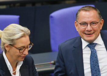 Insa-Umfrage: AfD bleibt stärkste Kraft 3 Alice Weidel und Tino Chrupalla (Archiv)