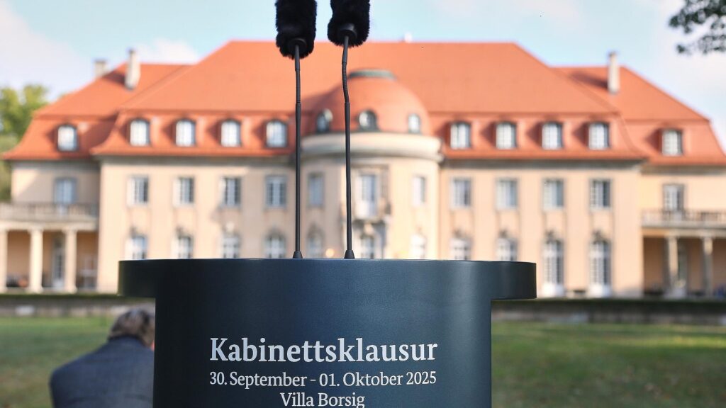 Kabinettsklausur in der Villa Borsig am 01.10.2025