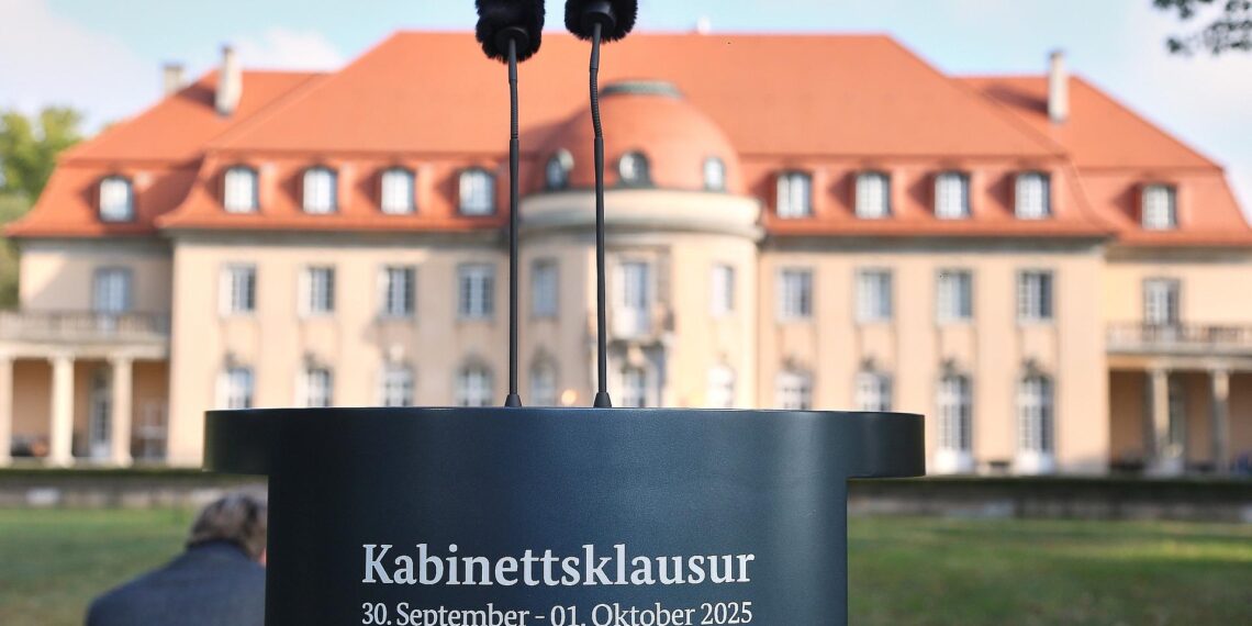 Kabinettsklausur in der Villa Borsig am 01.10.2025