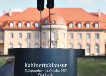 Kabinettsklausur in der Villa Borsig am 01.10.2025
