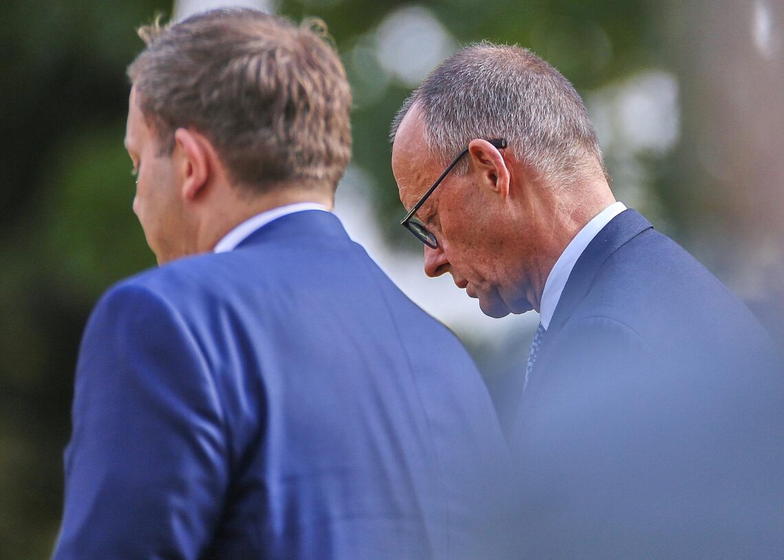 Lars Klingbeil und Friedrich Merz (Archiv)