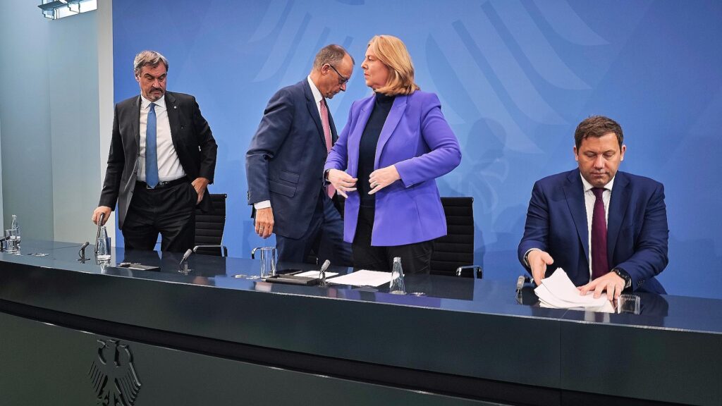 Spitzen der Großen Koalition am 09.10.2025