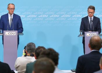 Friedrich Merz und Carsten Linnemann am 20.10.2025
