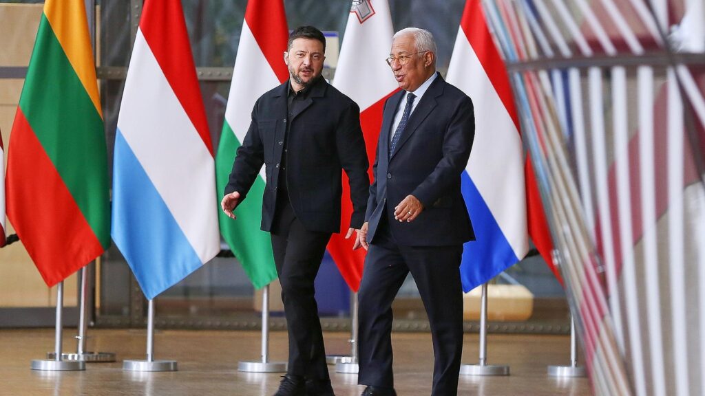Wolodymyr Selenskyj und António Costa am 23.10.2025