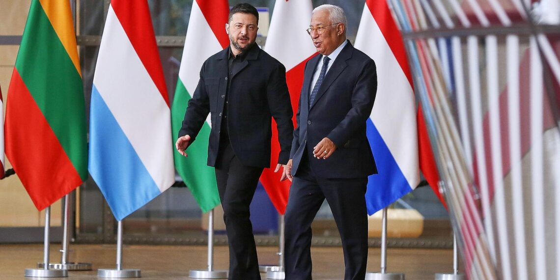 Wolodymyr Selenskyj und António Costa am 23.10.2025