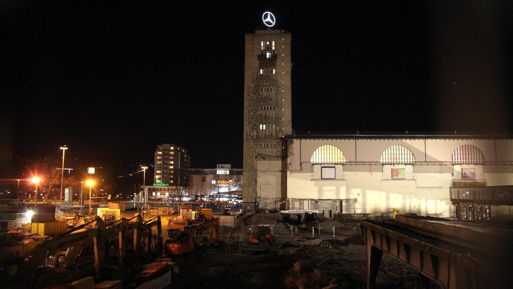 Stuttgart-21-Baustelle am Stuttgarter Hauptbahnhof