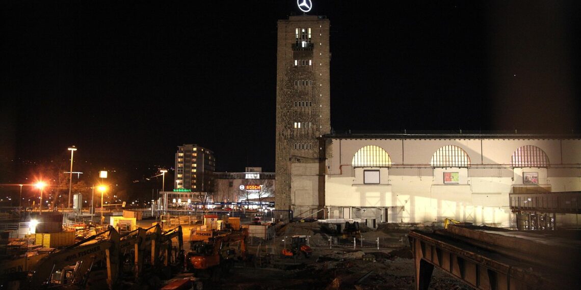 Stuttgart-21-Baustelle am Stuttgarter Hauptbahnhof