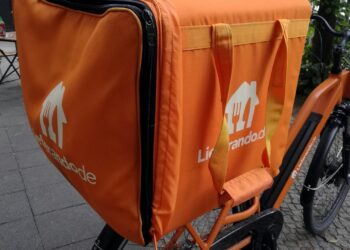 Lieferando entlässt 1.500 Kuriere 7 Lieferando-Fahrrad (Archiv)