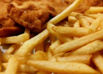 Pommes mit Wiener Schnitzel (Archiv)