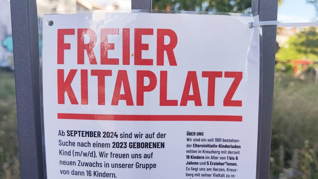 Ausschreibung von Kitaplatz (Archiv)