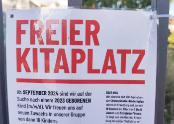 Ausschreibung von Kitaplatz (Archiv)