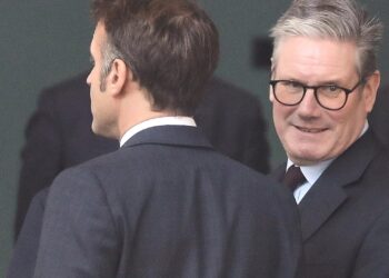 Merz trifft Macron und Starmer zum Abendessen in Berlin 2 Emmanuel Macron und Keir Starmer (Archiv)