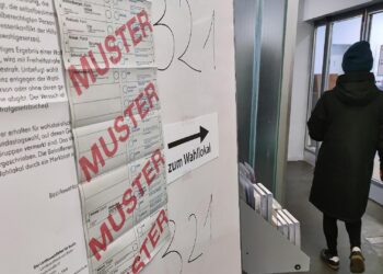 Wahllokal bei Bundestagswahl 2025 (Archiv)