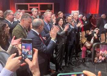 BSW-Spitzenpolitiker am Wahlabend