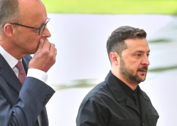 Merz telefoniert wieder mit Selenskyj - Kaum Details bekannt 3 Friedrich Merz und Wolodymyr Selenskyj (Archiv)