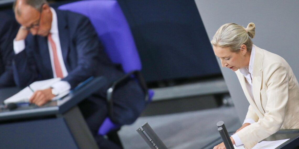 ZDF-Politbarometer: Union und AfD gleichauf 1 Friedrich Merz und Alice Weidel (AfD) (Archiv)